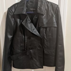 Spywear: The Wednesday Addams Edition! Spotless J. Peterman Leather Jacket